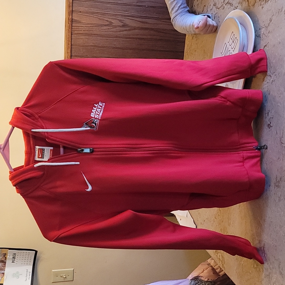 Nike Zip-up FIT Dry hoodie- Ball State Gymnastics
